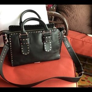 EUC Rebecca Minkoff leather studded handbag